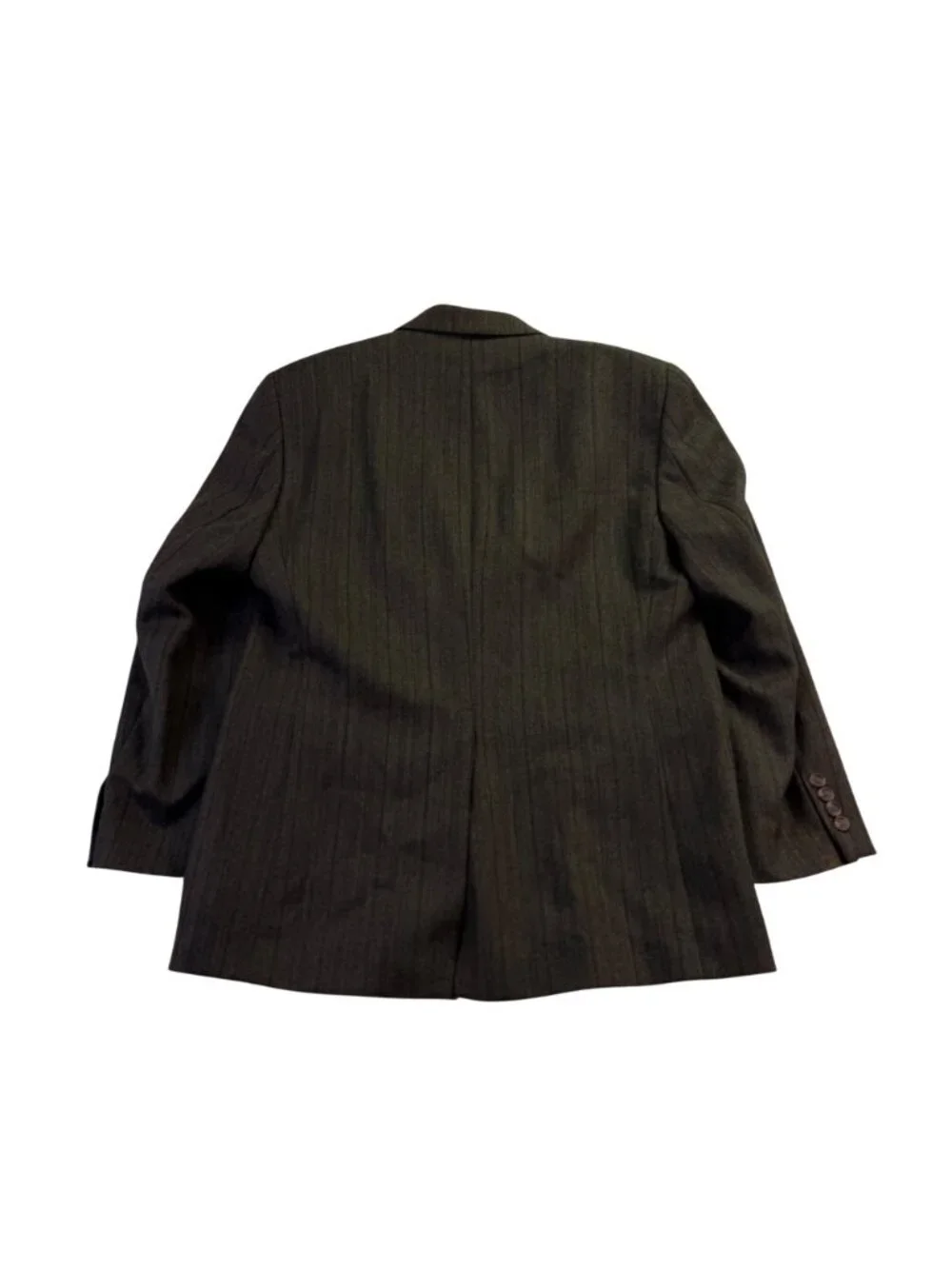Lauren Ralph Lauren Mens Grey 100% Wool Pinstripe Blazer Sport Coat